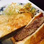 ハンバーグサンド(なかおか珈琲中之島)