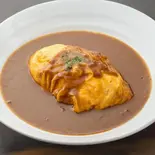 特製カレーソースオムライス(Leaf Tea Café HIKARI)