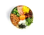 当店人気No.1バクダンねばとろ丼( 卵 ＆ とろろ昆布汁 付き)（東京ねばとろ.都立大学駅前店 とろろ昆布汁とねばとろ丼 tokyo neba-toro bowl）
