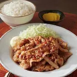 温玉付旨辛豚生姜焼き弁当・Spicy Grilled pork with ginger sauce（samaアジアンダイニング）