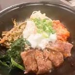 ミニビビンバ 温泉たまご付き（牛将）