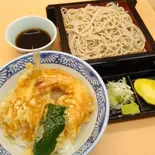 ハゼと海老のミニ天丼セット（あだちや）
