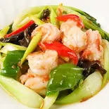 車海老のXO醤炒め(XO酱虾球) Stir-Fried Prawn with XO Sauce(チャイナ厨房 亀戸駅前店)