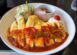 オムカツトマトソース(レストランマキ)