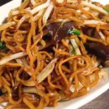 中国醤油のニラ焼きそば 大盛り（広東名菜 順風一路）
