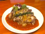チキンのグリル(トマトソース)（Bistro Rei）