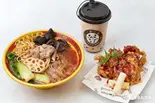 豚肉野菜麻辣湯ヤンニョムチキンとタピオカミルクティーセット(猪肉麻辣烫甜辣鸡块奶茶套餐)（好美味麻辣湯 新宿店）