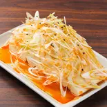 【さっぱり冷菜】ネギ塩豆腐~香味ラー油仕立て~(居酒屋 清水)