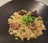 牛すじガーリックピラフ（麺や まぜそば 龍神）