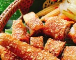 豚のしっぽ揚げ( Đuôi Heo Chiên Giòn)（ベトナム料理モク屋木場店）
