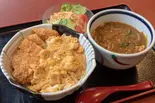 カレーうどんカツ丼セット(めん処 孫万)