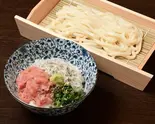 ネギトロ・しらす丼とそば(冷)orうどん(冷) セット（へぎ蕎麦・丼ぶり 笹陣 渋谷店）