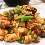 鶏肉の特製炒め(生炒仔鶏)（金福楼）
