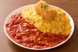 カニクリームコロッケ＆オムライス Crab Cream Croquette ＆ Omurice（【洋食屋のオムライス＆ハヤシ】しあわせのグリル亭 津田山店）
