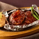 【154】濃厚ビーフシチューの包み焼きハンバーグダブル（ココス 大橋店）