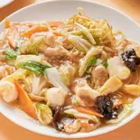 五目あんかけ焼きそば/什錦炒面 Mixed Fried Noodles in Starchy Sauce（中華料理 とらの子）
