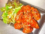 唐揚げヤンニョムチキンソース(韓国料理たっちゃん)