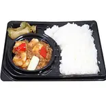 本場四川省のエビチリ弁当（陳麻婆豆腐 横浜市役所ラクシスフロント店）