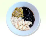 選べる3種盛り仙草ゼリー Grass Jelly with Your Choice of 3 Toppings（台湾茶屋モクテルストーリー）