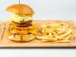 淡路島チーズバーガーダブルポテトセット（淡路島バーガー高円寺店）