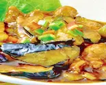 ナスの甘辛炒め（船橋餃子軒）