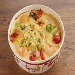 海老と野菜のクリーミードリア（パンケーキ＆レストラン ひげぱんだ 八幡店）