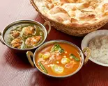 2種類のカレーセット 2 Kinds of Curry Set（インドネパール料理 8848カレー屋）