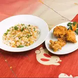 若鳥からあげと五目炒飯セット（林泉 (りんせん)）
