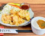 【単品チキン】カレー風味タルタルたっぷり!(醤屋万吉のうどん)