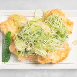 ねぎ盛り鶏天（そば処丸山）