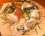 めんたいマヨチーズシカゴピザ Mentai Mayo Cheese Chicago Pizza（【おうちDE本格イタリアン】La Promessa）