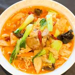 牛肉入り麻辣味ラーメン【麻辣牛肉麺】(中国東北家郷料理永利 豊洲駅前店(1号店))