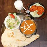 タンドリーチキンセット tandoori chicken set（インドレストランRAJA＆CAFE）