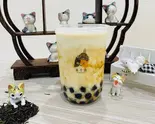 ブランクタピオカジャスミンミルクティー M Black Tapioca Jasmine Milk Tea (Medium)（茶千歳杉田店）