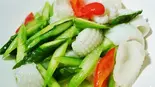 イカとアスパラ炒め(中華料理Bear割引セール50%)
