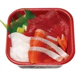 贅沢人気三種盛り・マグロイカサーモン丼（寿司しん 西川口店）