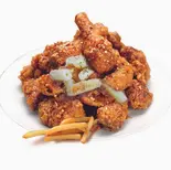 醤油チキン Soy Sauce Fried Chicken(肉&麺)