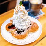 ハワイアン ブルーベリーパンケーキ(3枚)（PancakeHouseHoiHoi 栄本店）