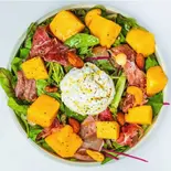 濃厚マンゴー＆生ハム|YOGURT SALAD（ミルキーグリーク 恵比寿店|グリークヨーグルト＆アサイー）