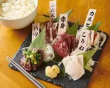 豪華!!【馬刺し5種盛り弁当】(馬肉特急【ウマキチ】都立家政店)