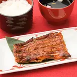 蒲焼定食 鶴 (半身) 吸い物付(鰻 北白川)