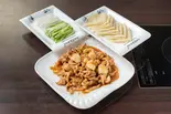 肉と海鮮のみそ炒めクレープセット（逸品火鍋 四季海岸）