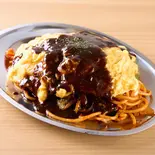 オムハヤシ＆ナポリタン Omelette Napolitan（スパゲティの店『神田ナポリタン』 下高井戸店）
