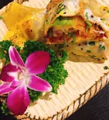 煎餅の秘制醤巻(煎饼果子)（四季香上野店）