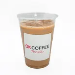 アイスカフェラテ（アサイーボウルとハンドドリップコーヒー okcoffee難波店 オーケーコーヒー）