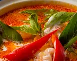 エビとカボチャのレッドカリー Shrimp and Pumpkin red Curry（THAIINDIAN RESTAURANT MY KITCHEN）