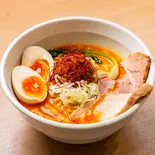 煮卵冷やし担々麺（つけ麺 たけもと）