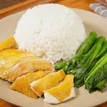 蒸し鶏肉ご飯 (白切鶏飯)(広東料理 港味)