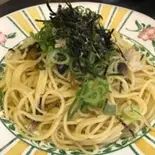 ちりめんじゃこと高菜のペペロンチーノパスタ（シェフズキッチンオカシタ）