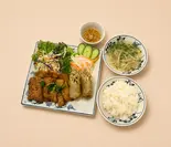 焼き豚＆揚げ春巻きご飯（ベトナム料理 Chi-Chan 上野店）
